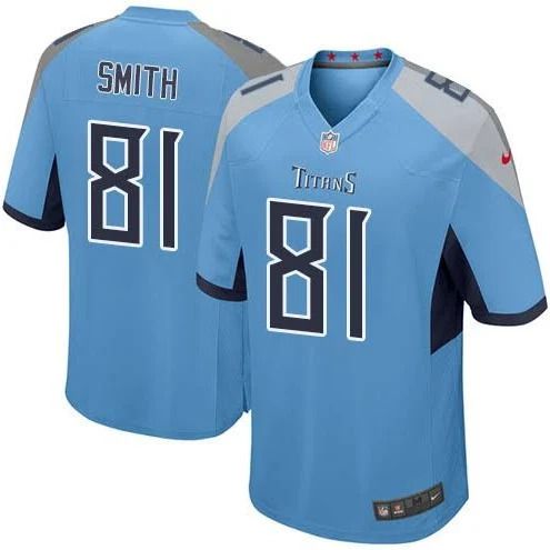 Men Tennessee Titans #81 Jonnu Smith Nike Light Blue Vapor Limited NFL Jersey->tennessee titans->NFL Jersey